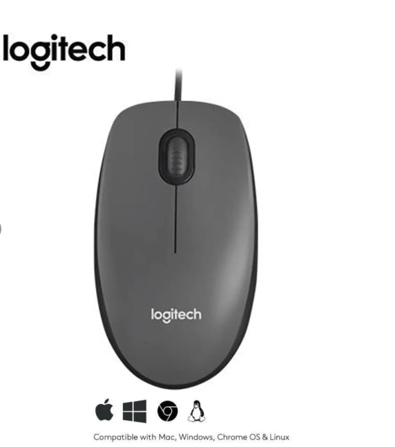 Mouse Logitech M90 Cable Usb Black